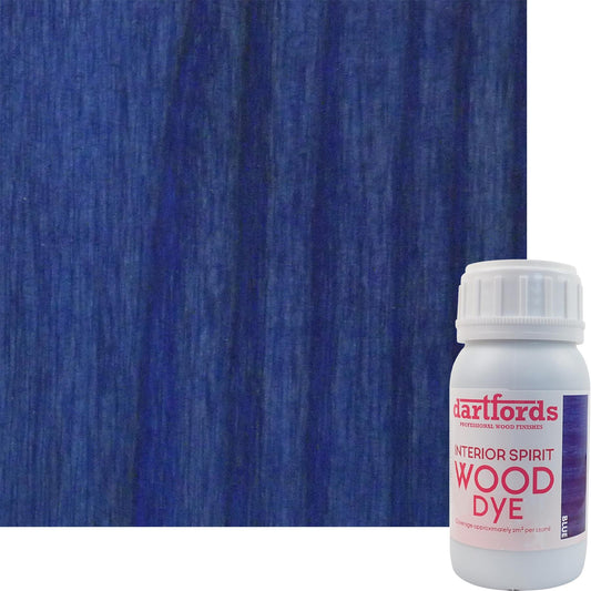dartfords Standard Blue Interior Spirit Based Wood Dye - 230ml Tin
