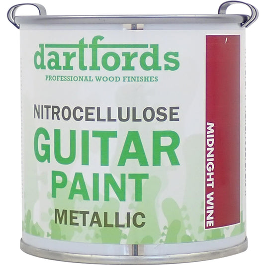 dartfords Midnight Wine Metallic Nitrocellulose Guitar Paint - 230ml Tin