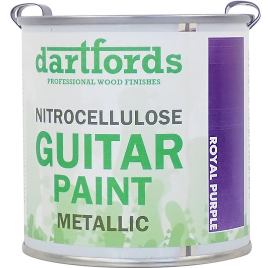 dartfords Royal Purple Metallic Nitrocellulose Guitar Paint - 230ml Tin