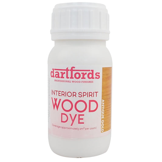 dartfords Antique Gold Interior Spirit Based Wood Dye - 230ml Tin