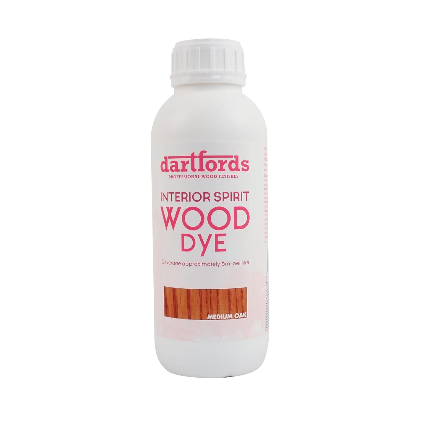 dartfords Medium Oak Interior Spirit Based Wood Dye - 1 litre Tin