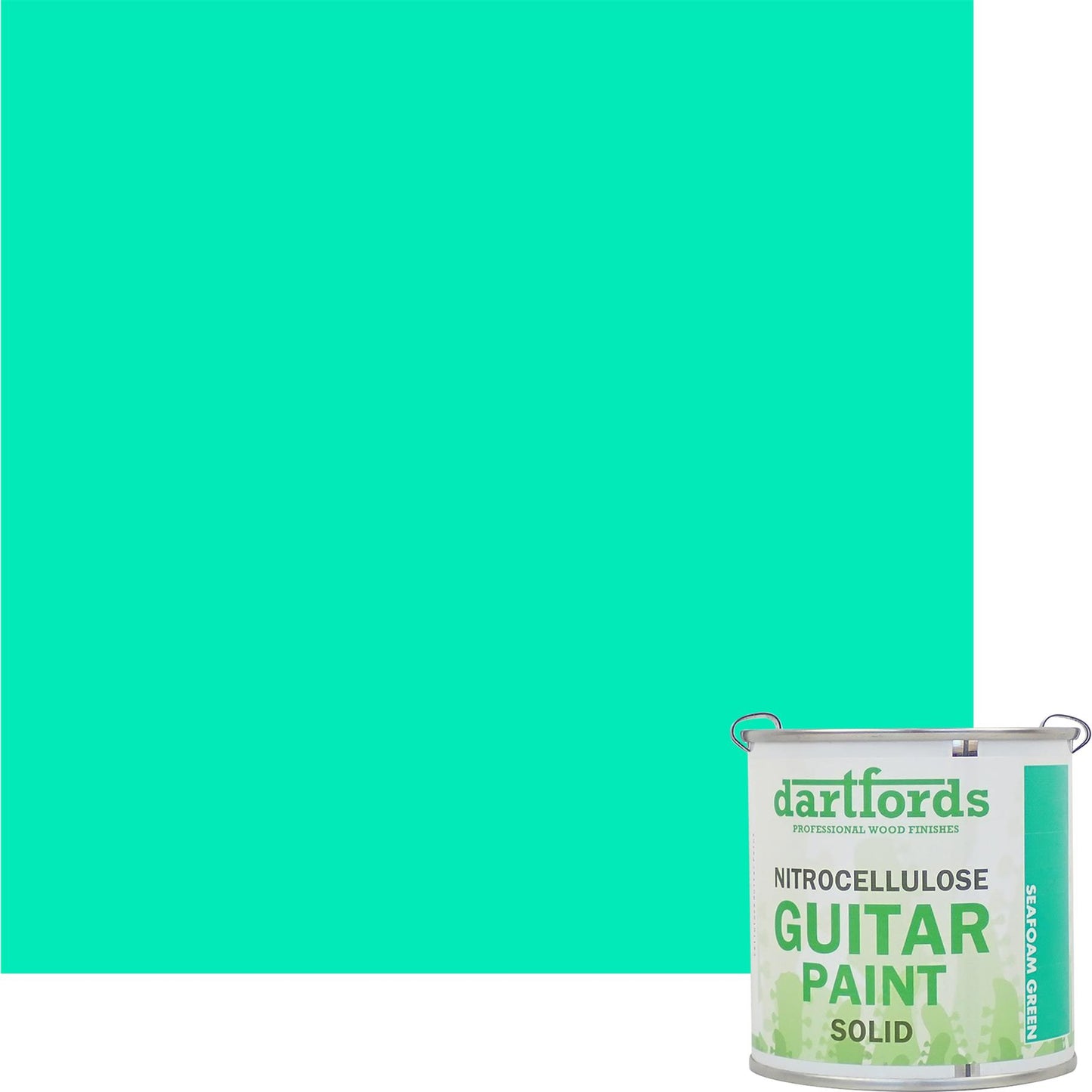 dartfords Seafoam Green Nitrocellulose Guitar Paint - 230ml Tin
