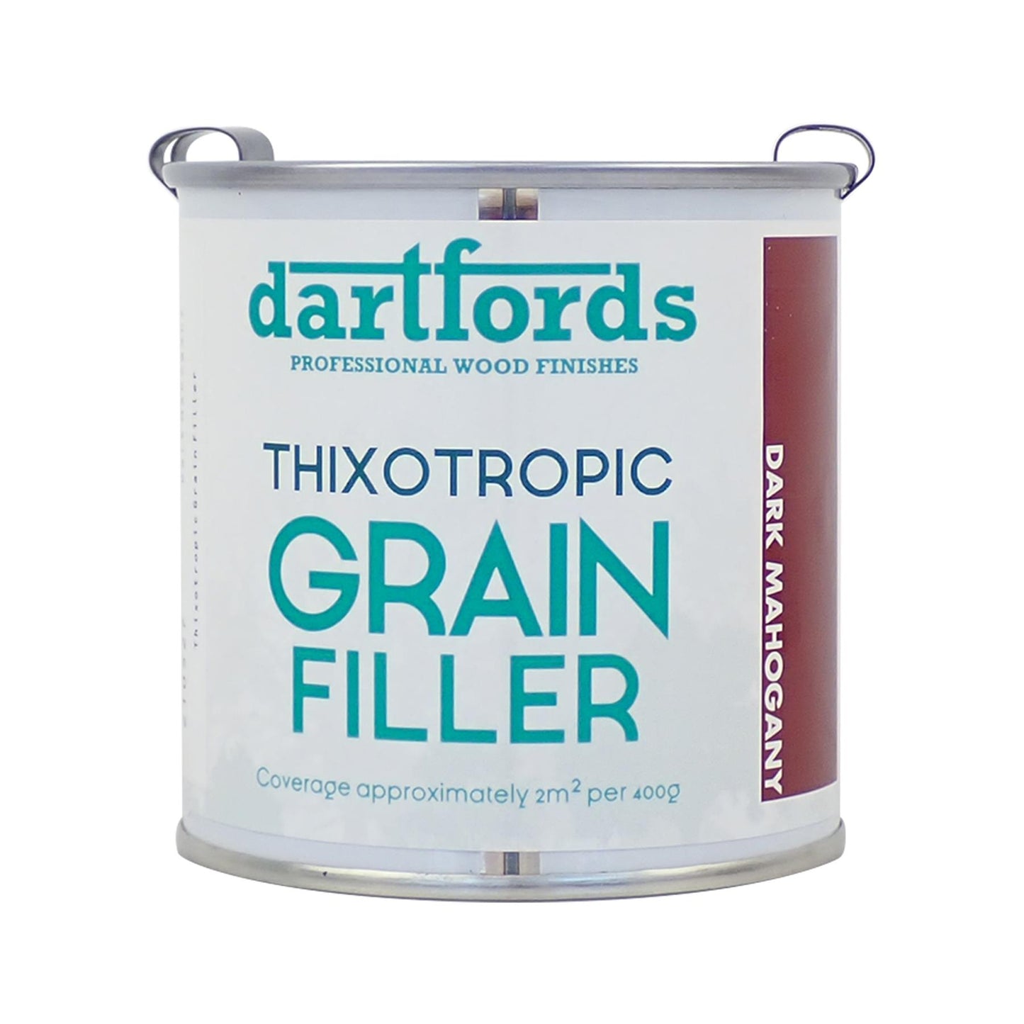 dartfords Dark Mahogany Thixotropic Grain Filler - 400g Tin