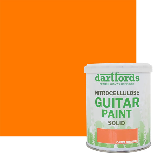 dartfords Capri Orange Nitrocellulose Guitar Paint - 1 litre Tin