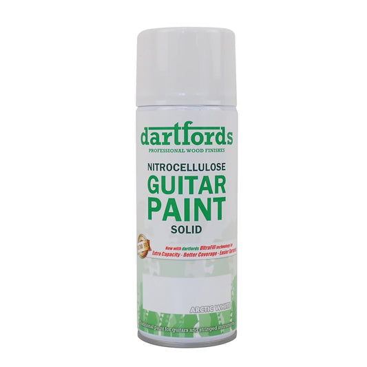 dartfords Arctic White Nitrocellulose Guitar Paint - 400ml Aerosol