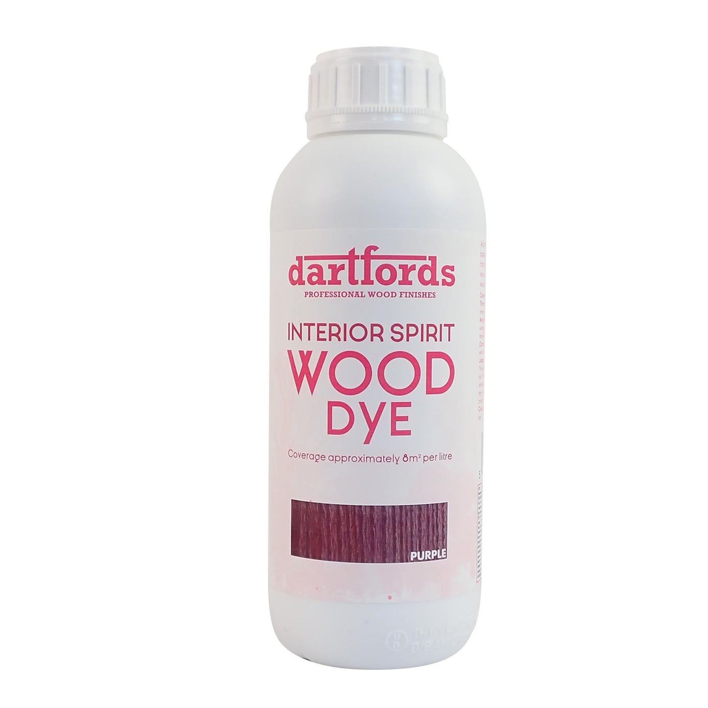 dartfords Purple Interior Spirit Based Wood Dye - 1 litre Tin