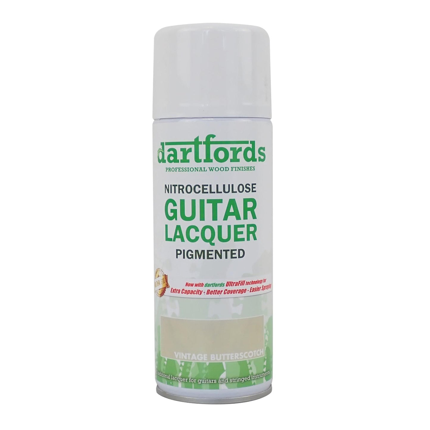 dartfords Vintage Butterscotch Pigmented Nitrocellulose Guitar Lacquer - 400ml Aerosol