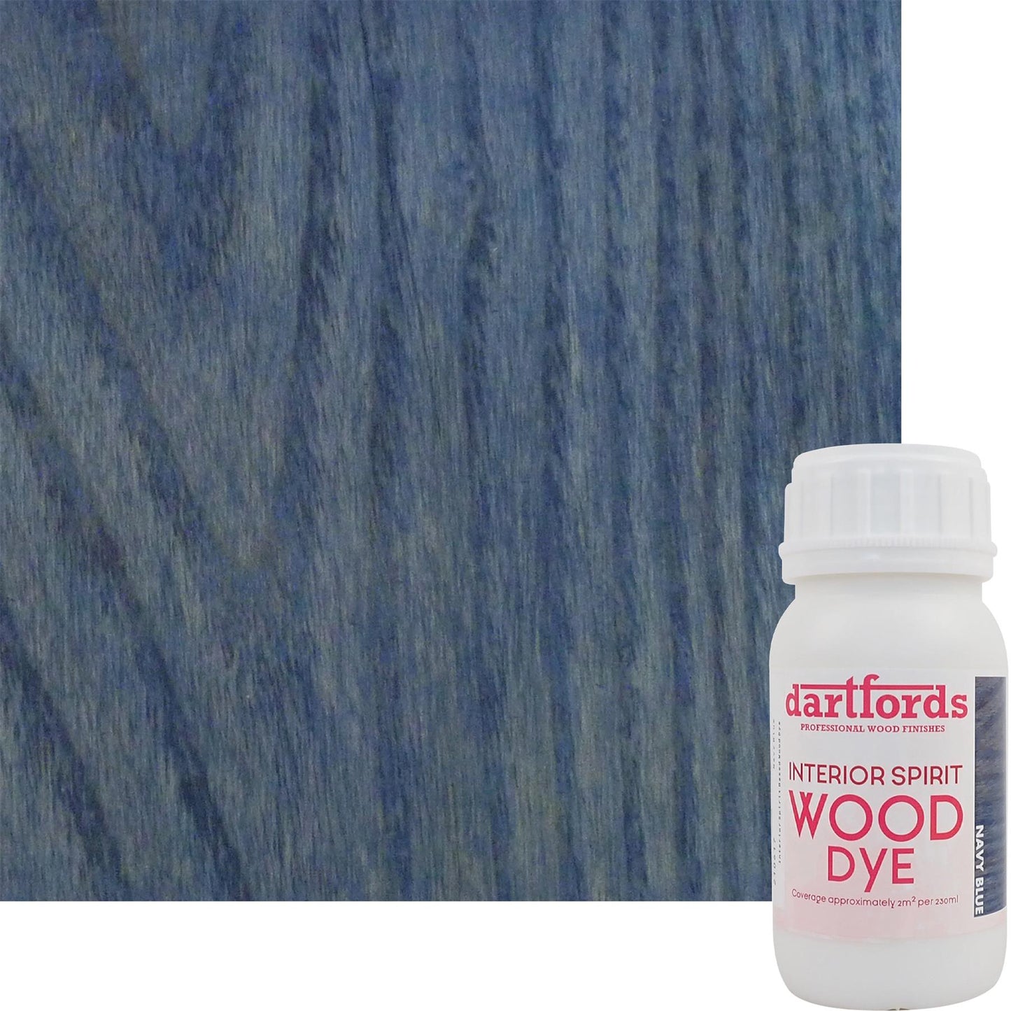 dartfords Navy Blue Interior Spirit Based Wood Dye - 230ml Tin