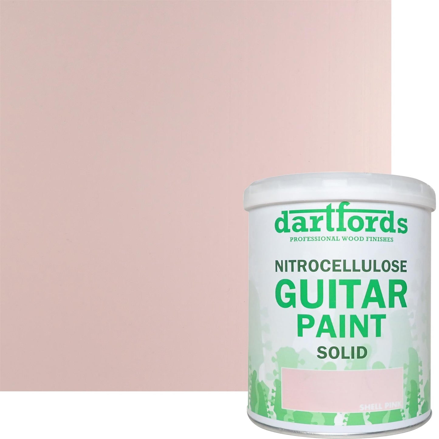 dartfords Shell Pink Nitrocellulose Guitar Paint - 1 litre Tin