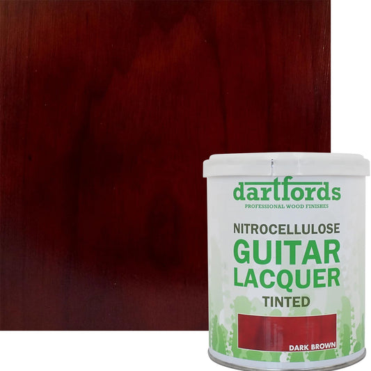 dartfords Dark Brown Nitrocellulose Guitar Lacquer - 1 litre Tin
