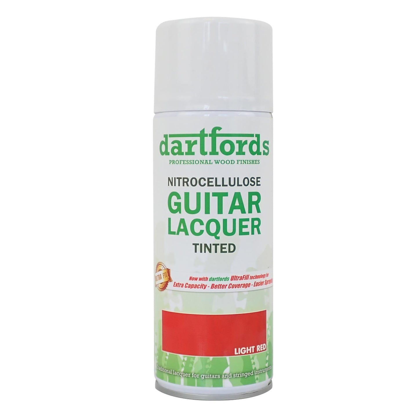 dartfords Light Red Nitrocellulose Guitar Lacquer - 400ml Aerosol