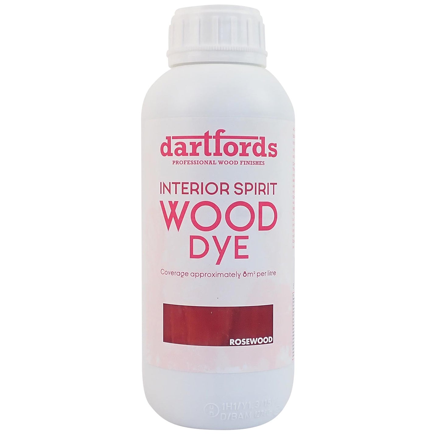 dartfords Rosewood Interior Spirit Based Wood Dye - 1 litre Tin