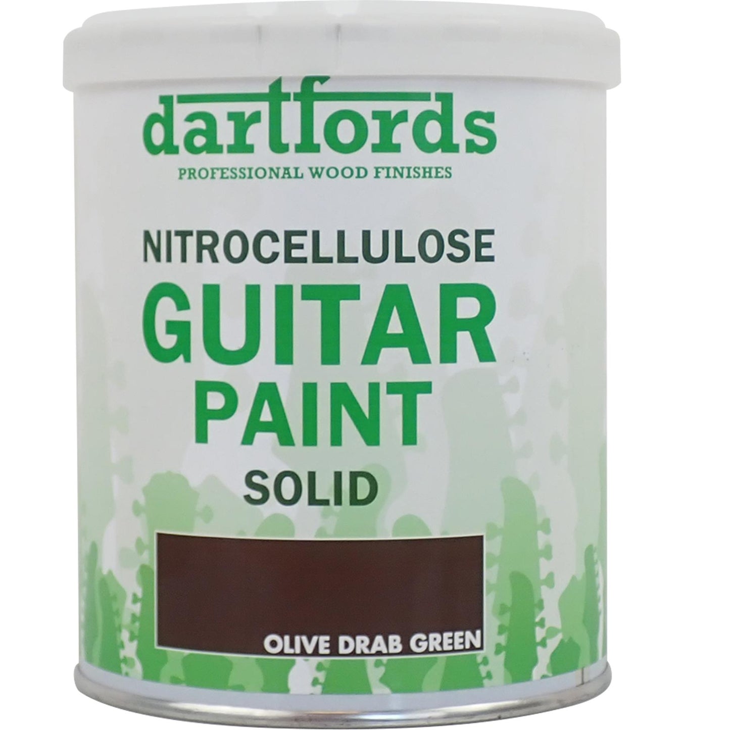 dartfords Olive Drab Green Nitrocellulose Guitar Paint - 1 litre Tin