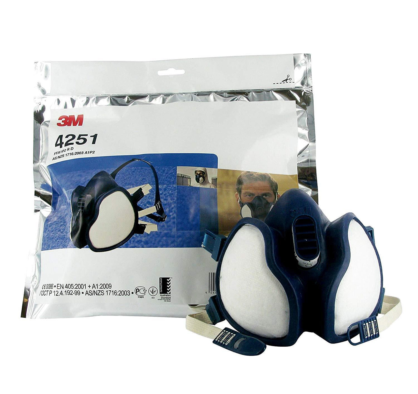 3M 6941 A1 P2 Vapour and Particulate Half-Face Respirator
