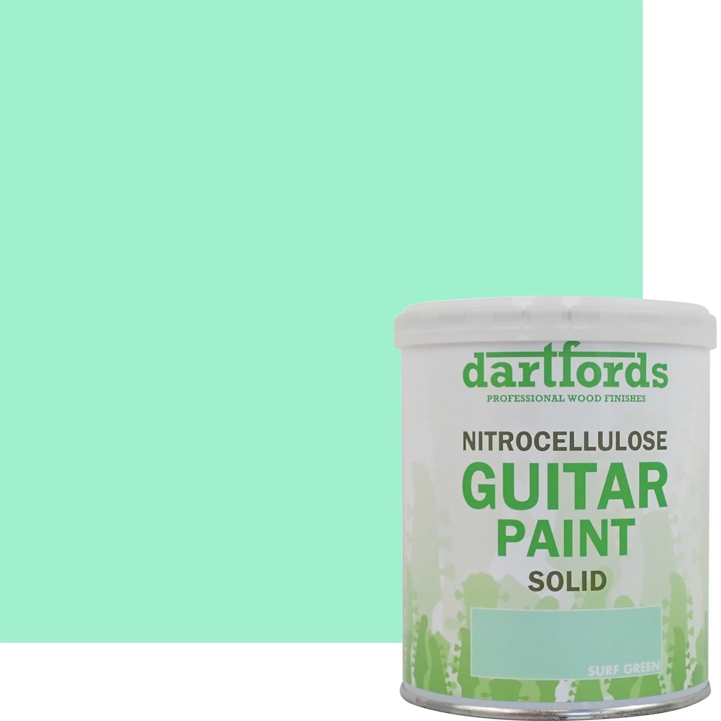 dartfords Surf Green Nitrocellulose Guitar Paint - 1 litre Tin