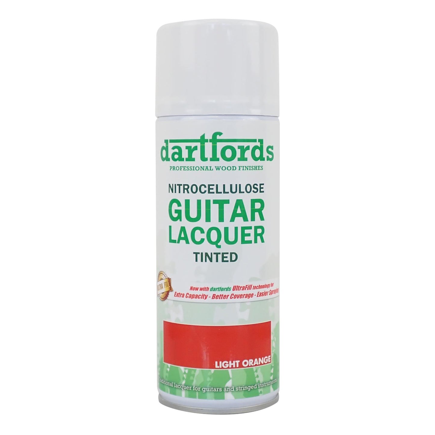 dartfords Light Orange Nitrocellulose Guitar Lacquer - 400ml Aerosol